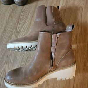 Maurices Tan Heeled Boots
